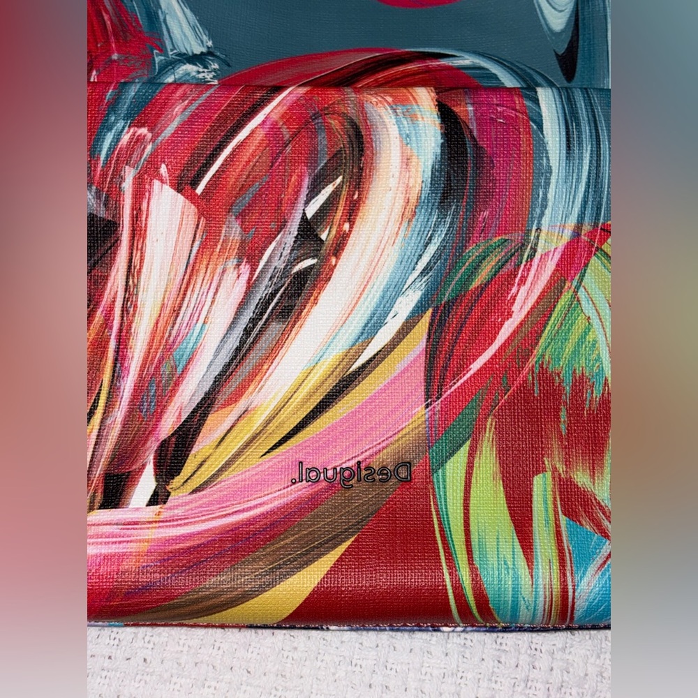 DESIGUAL Artsy Vibrant Multicolor Colorful Crossbody Bag Purse Handbag NWOT - Picture 11 of 16